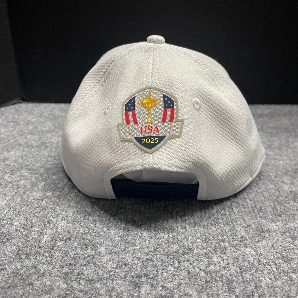 2025 Ryder Cup Hat Cap White Snapback A-Frame 9FORTY‎ New Era Bethpage Black Pin